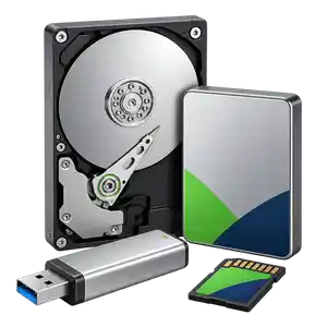 Data-bearing devices including hard drives, SSDs and removable storage