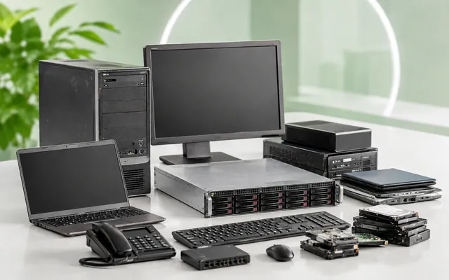 Retired computers servers laptops and IT equipment for resource recovery