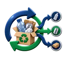 Material recovery and routing