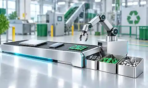 Electronic waste processing and material separation