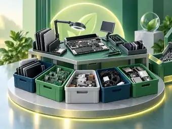 E-waste sorting and processing